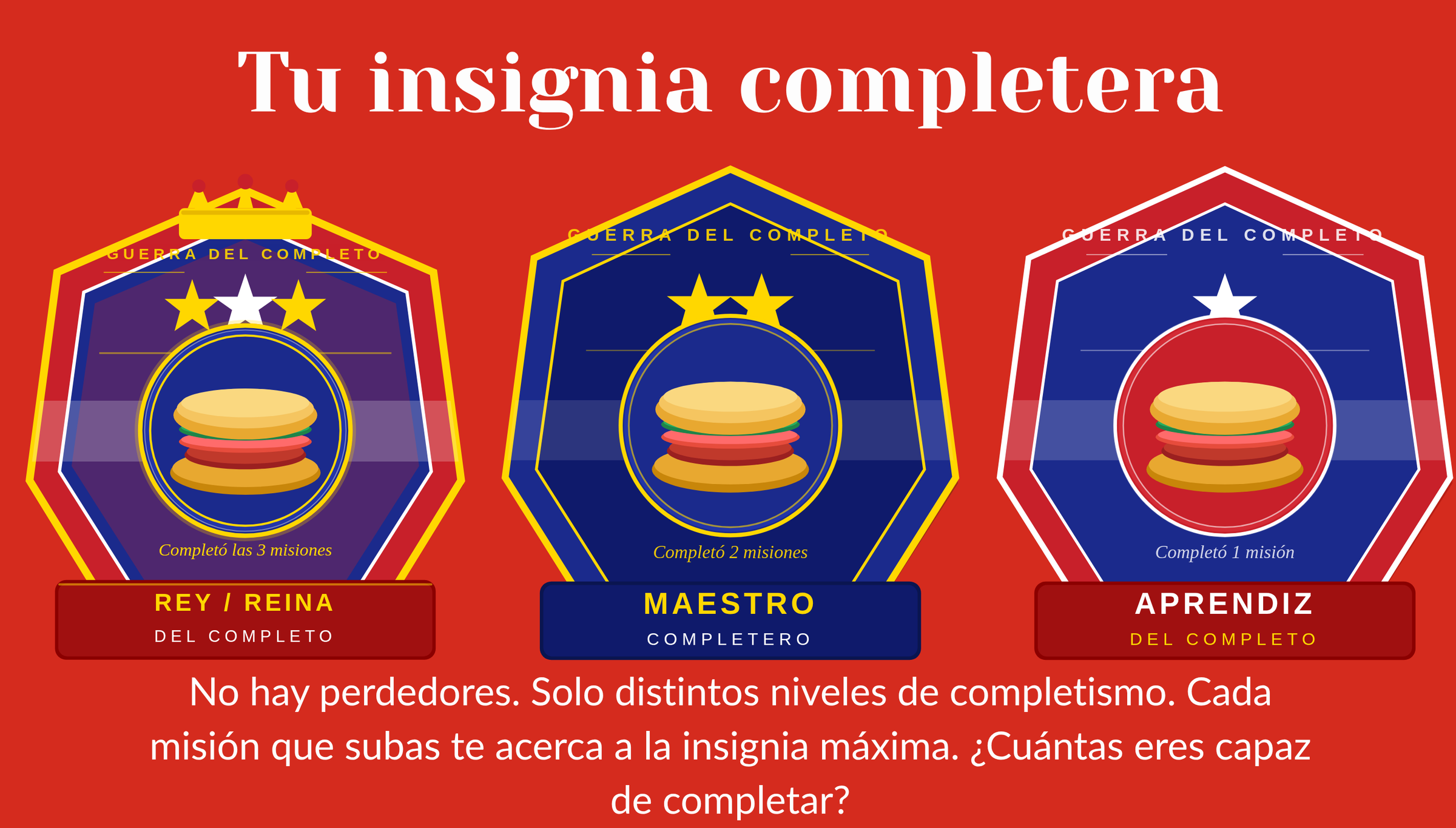 Tu insigna completera · 24 de mayo · Día del Completo · Cookpad Chile